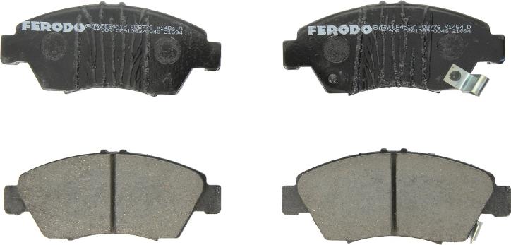 Ferodo FDB776 - Гальмівні колодки, дискові гальма autozip.com.ua