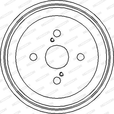 Ferodo FDR329088 - Гальмівний барабан autozip.com.ua