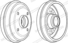 Ferodo FDR329155 - Гальмівний барабан autozip.com.ua