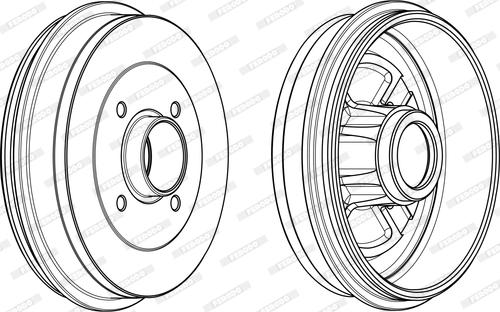Ferodo FDR329114 - Гальмівний барабан autozip.com.ua