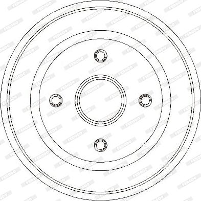 Ferodo FDR329259 - Гальмівний барабан autozip.com.ua