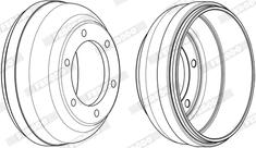 Ferodo FDR329252 - Гальмівний барабан autozip.com.ua
