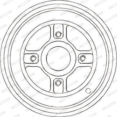 Ferodo FDR329219 - Гальмівний барабан autozip.com.ua