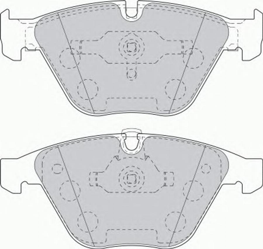 Ferodo FDS1628 - Гальмівні колодки, дискові гальма autozip.com.ua