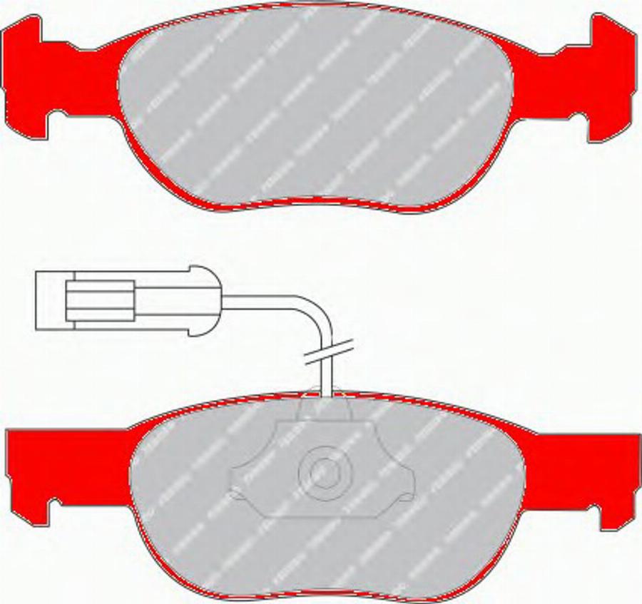 Ferodo FDS1040 - Гальмівні колодки, дискові гальма autozip.com.ua