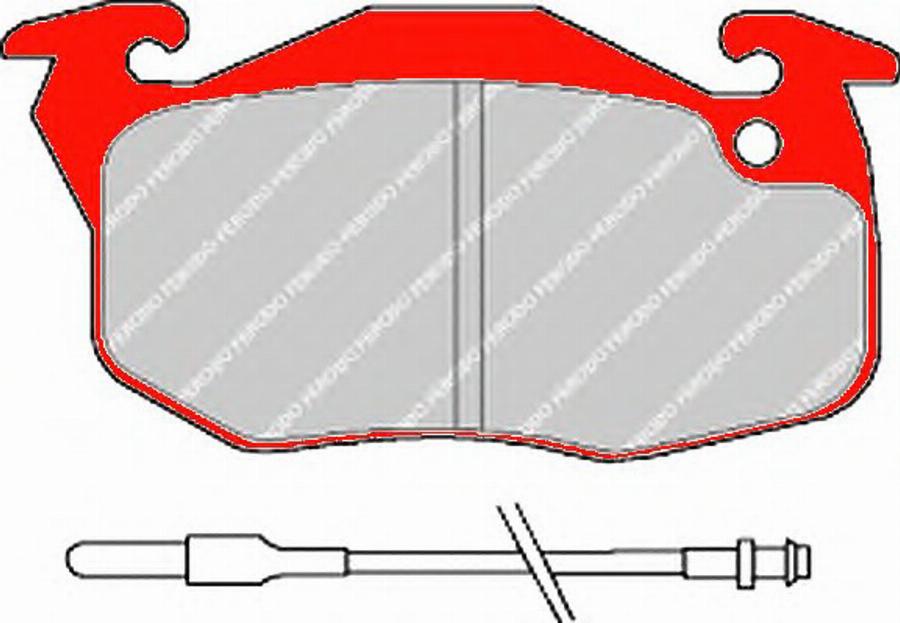 Ferodo FDS729 - Гальмівні колодки, дискові гальма autozip.com.ua