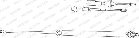 Ferodo FHB433025 - Трос, гальмівна система autozip.com.ua