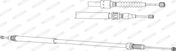 Ferodo FHB433104 - Трос, гальмівна система autozip.com.ua