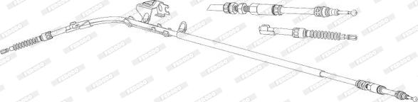 Ferodo FHB432942 - Трос, гальмівна система autozip.com.ua