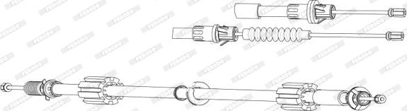 Ferodo FHB432934 - Трос, гальмівна система autozip.com.ua