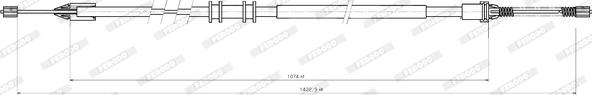 Ferodo FHB432858 - Трос, гальмівна система autozip.com.ua