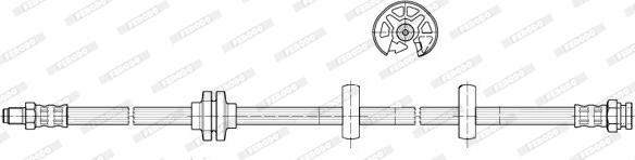 Ferodo FHY3117 - Гальмівний шланг autozip.com.ua