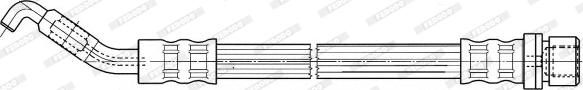 Ferodo FHY3136 - Гальмівний шланг autozip.com.ua