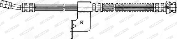 Ferodo FHY3170 - Гальмівний шланг autozip.com.ua