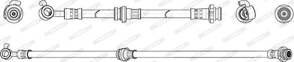 Ferodo FHY3302 - Гальмівний шланг autozip.com.ua