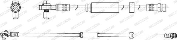 Ferodo FHY3284 - Гальмівний шланг autozip.com.ua