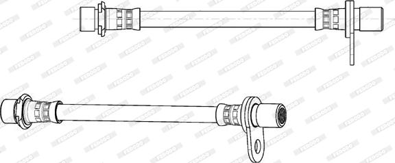 Ferodo FHY3280 - Гальмівний шланг autozip.com.ua