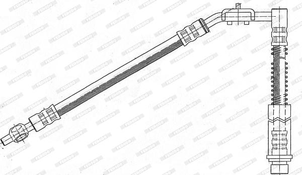 Ferodo FHY2960 - Гальмівний шланг autozip.com.ua