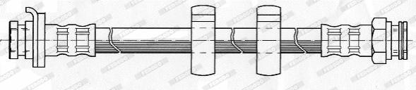 Ferodo FHY2460 - Гальмівний шланг autozip.com.ua