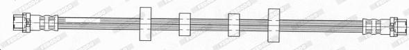 Ferodo FHY2549 - Гальмівний шланг autozip.com.ua