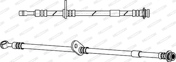 Ferodo FHY2690 - Гальмівний шланг autozip.com.ua