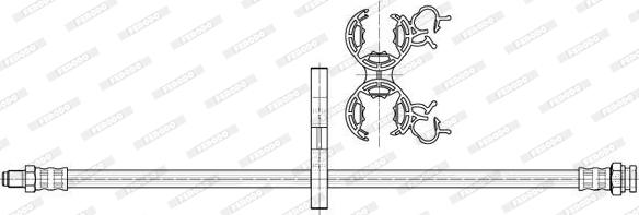 Ferodo FHY2618 - Гальмівний шланг autozip.com.ua