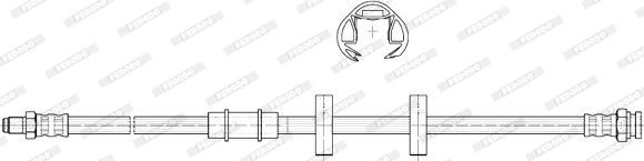 Ferodo FHY2097 - Гальмівний шланг autozip.com.ua