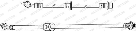 Ferodo FHY2844 - Гальмівний шланг autozip.com.ua