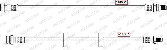 Ferodo FHY2866 - Гальмівний шланг autozip.com.ua