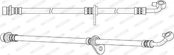 Ferodo FHY2809 - Гальмівний шланг autozip.com.ua