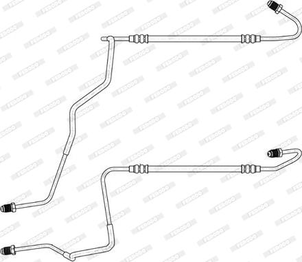 Ferodo FHY2871 - Гальмівний шланг autozip.com.ua