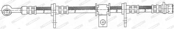 Ferodo FHY2411 - Гальмівний шланг autozip.com.ua