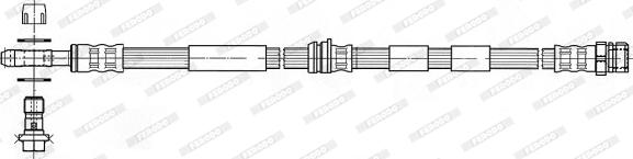 Ferodo FHY2210 - Гальмівний шланг autozip.com.ua