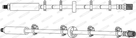Ferodo FHY2793 - Гальмівний шланг autozip.com.ua