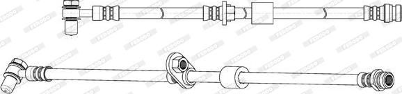 Ferodo FHY2787 - Гальмівний шланг autozip.com.ua