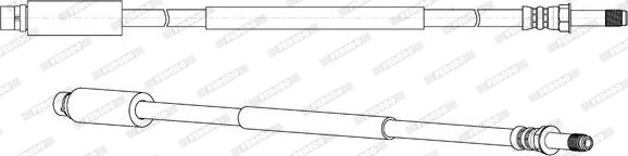 Ferodo FHY2775 - Гальмівний шланг autozip.com.ua