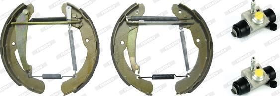 Ferodo FMK334 - Комплект гальм, барабанний механізм autozip.com.ua