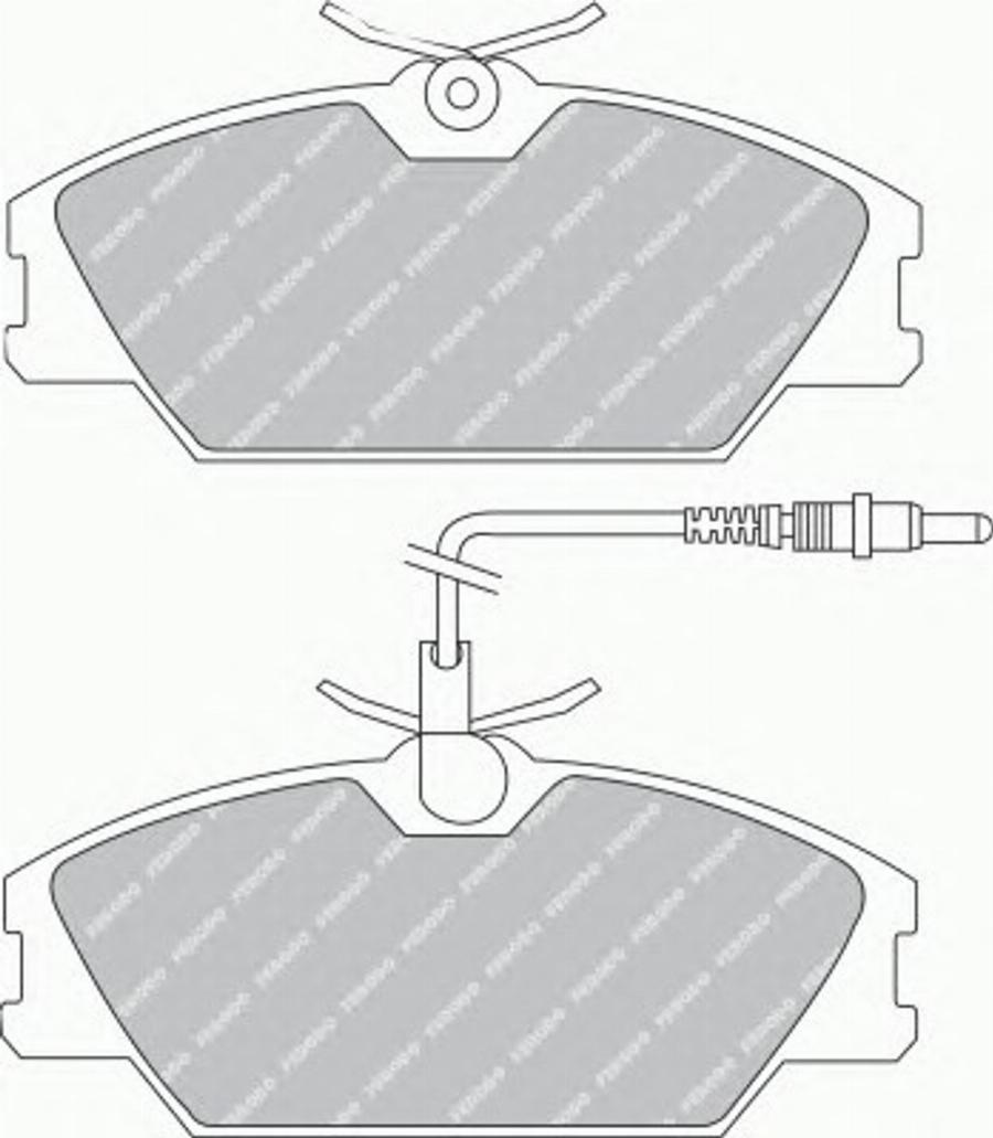 Ferodo FQT406 - Гальмівні колодки, дискові гальма autozip.com.ua