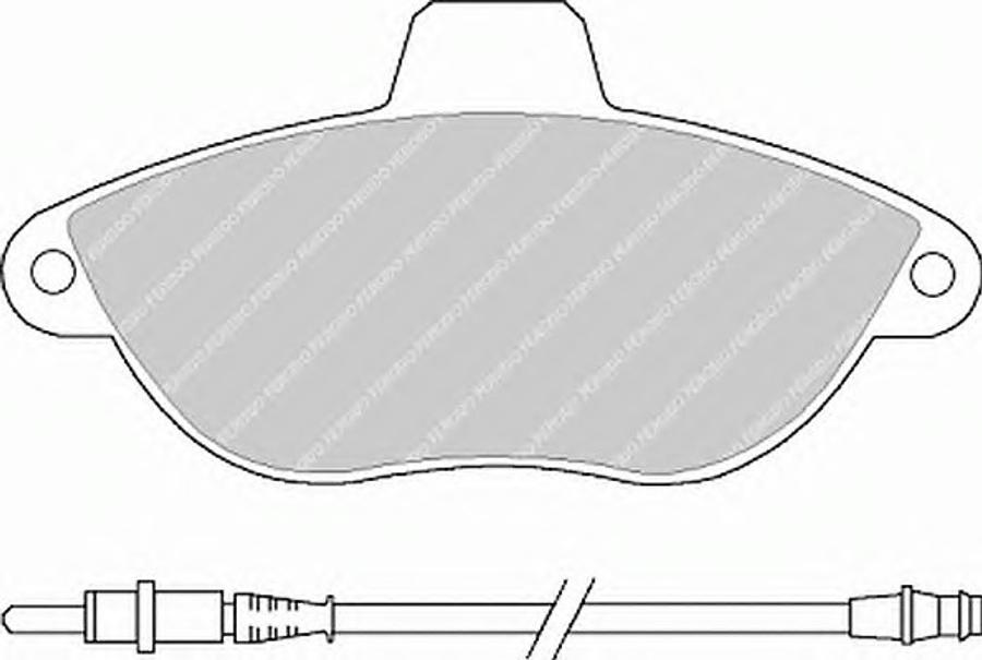 Ferodo FQT1002 - Гальмівні колодки, дискові гальма autozip.com.ua