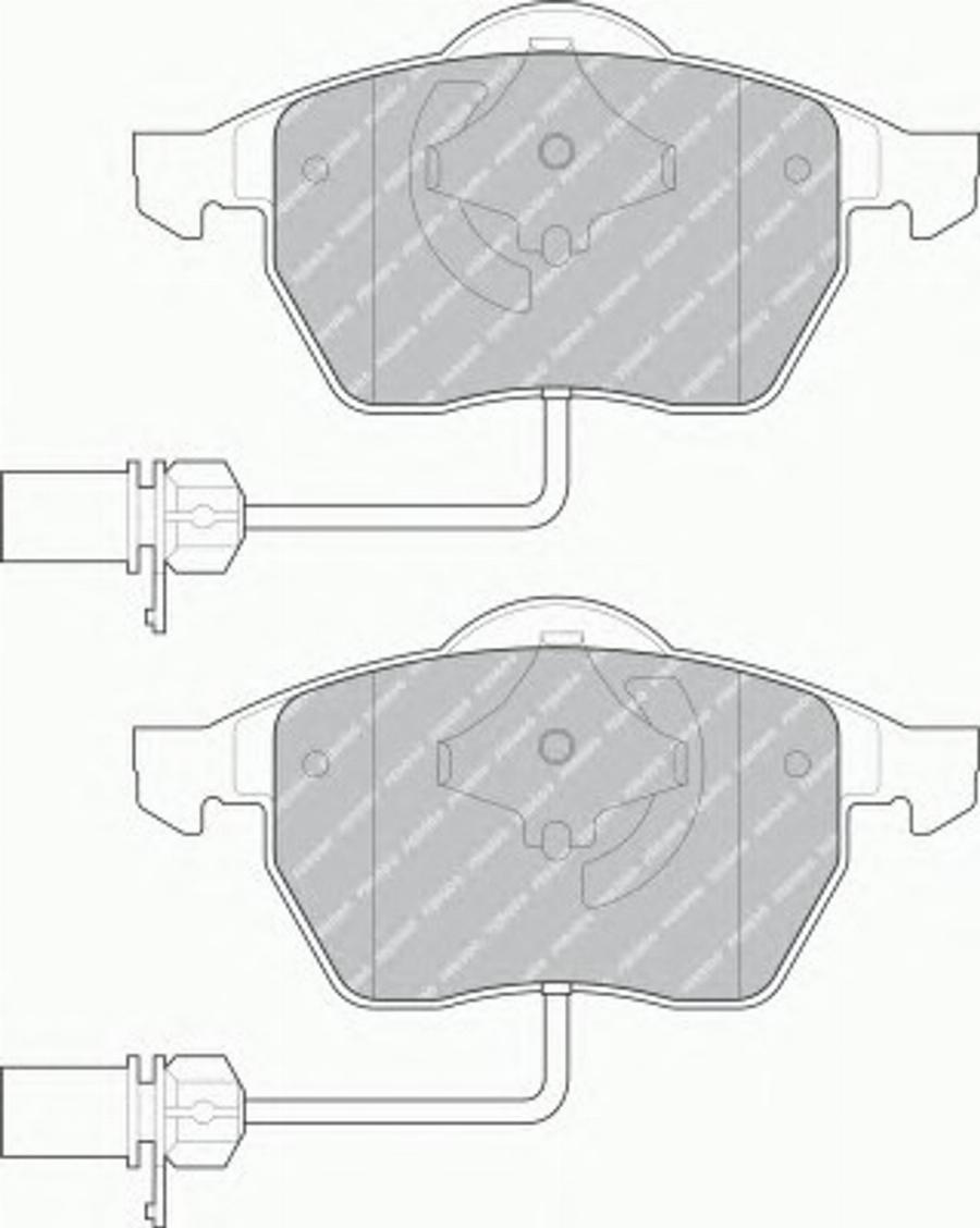 Ferodo FQT1323 - Гальмівні колодки, дискові гальма autozip.com.ua