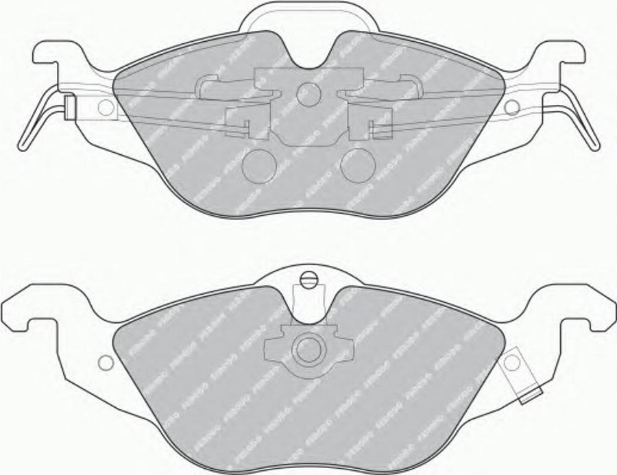 Ferodo FQT1293 - Гальмівні колодки, дискові гальма autozip.com.ua