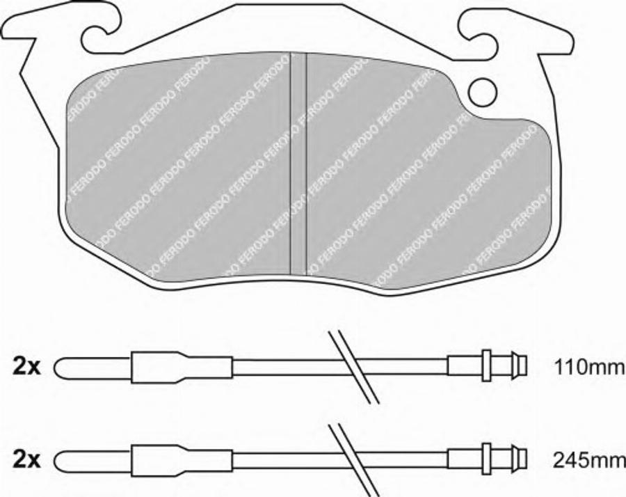 Ferodo FQT729 - Гальмівні колодки, дискові гальма autozip.com.ua