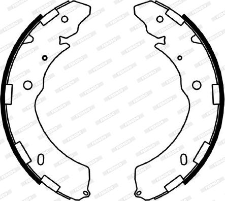 Ferodo FSB4052 - Комплект гальм, барабанний механізм autozip.com.ua