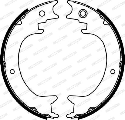 Ferodo FSB4064 - Комплект гальм, ручник, парковка autozip.com.ua