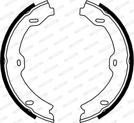 Ferodo FSB4002 - Комплект гальм, ручник, парковка autozip.com.ua
