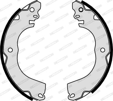 Ferodo FSB4166 - Комплект гальм, барабанний механізм autozip.com.ua