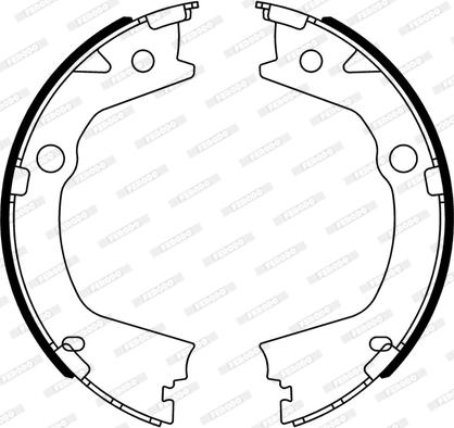 Ferodo FSB4318 - Комплект гальм, барабанний механізм autozip.com.ua