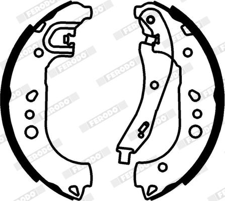 Ferodo FSB4329 - Комплект гальм, барабанний механізм autozip.com.ua