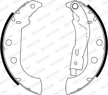 Ferodo FSB575 - Комплект гальм, барабанний механізм autozip.com.ua