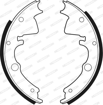 Ferodo FSB378 - Комплект гальм, барабанний механізм autozip.com.ua